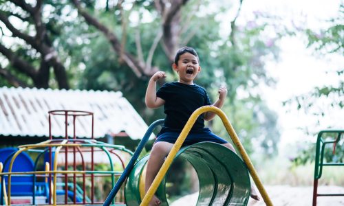 Children  plaything in the park